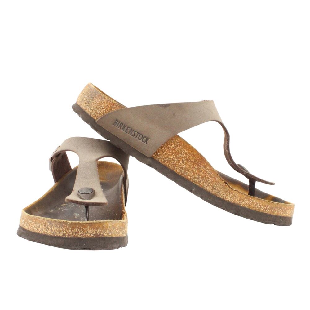 Birkenstock Women's GIzeh Thong Sandal - Mocha Birkibuc Size 8-8.5 Regular EU39